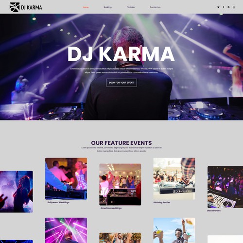 dj karma - playing good music since 2007 Design by Digitechtic