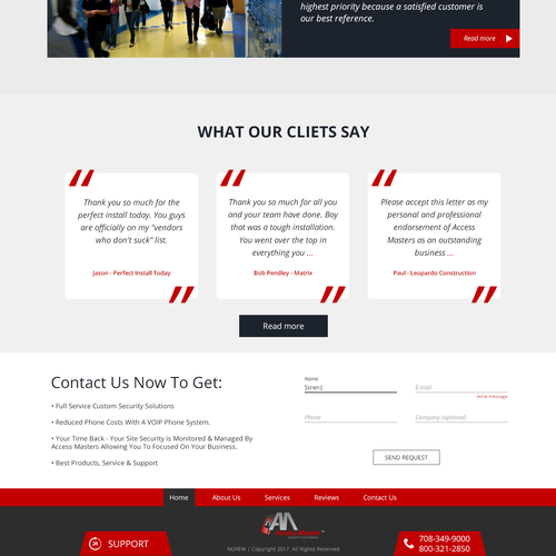 Landing Page - Access Master Design by STREN(UA)