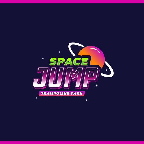 Space Jump Trampoline Park - Logo Design For Space Themed Adventure Park Design by Trzy ♛