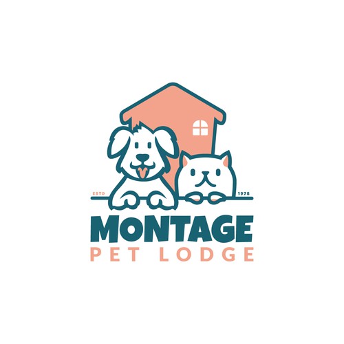 Pet hotel logo Design by BuzzinBranding