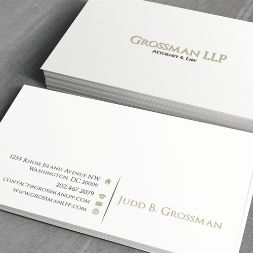 Help Grossman LLP with a new stationery Design por me.ca