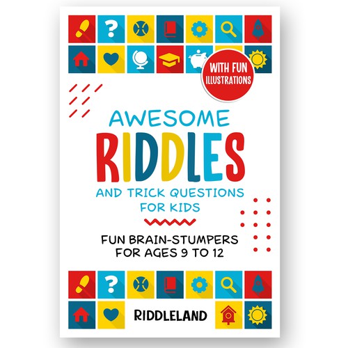 A Parent-Catching Book Cover for Riddle Book Design by Charala