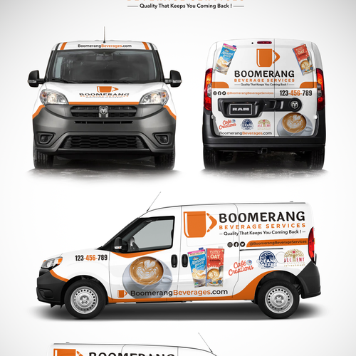 Design an eye catching delivery van Design by 0N73R99