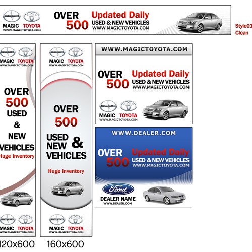 Set of Three Layered Banner Template Groups Design by Prestige Studio
