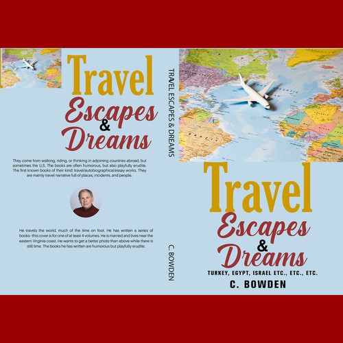 Cover for a travel/autobiography/brief essay book Design by MS_99