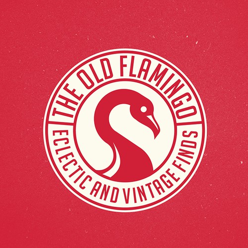 Create hip logo for THE OLD FLAMINGO that specializes in eclectic, vintage, upcycled furniture finds Design by Wintrygrey