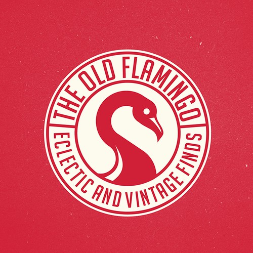 Create hip logo for THE OLD FLAMINGO that specializes in eclectic, vintage, upcycled furniture finds Diseño de Wintrygrey