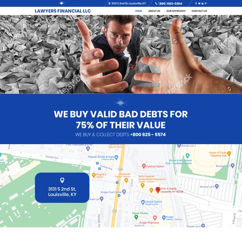 Debt Collection Website Design by Creative GS
