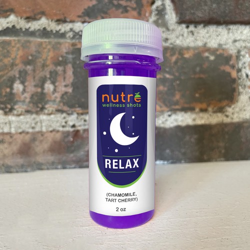 Small Wellness Shot Label! Design by Ny.Studio's