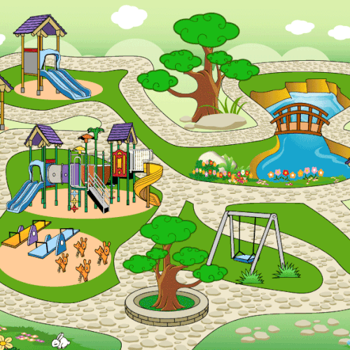 Create an interactive story telling set with board and characters Design von BroomvectoR