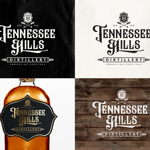 Tennessee Hills Distillery Logo Design Contest Design by rl X