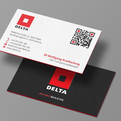 DELTA Business Card Relaunch-ontwerp door chandrayaan.creative