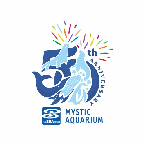 Mystic Aquarium Needs Special logo for 50th Year Anniversary Diseño de wIDEwork