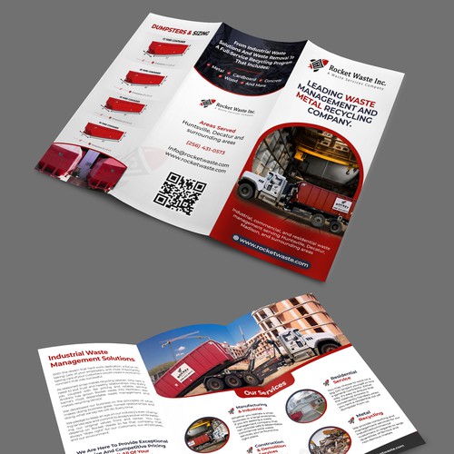 Designs | Rocket Waste Inc. Marketing | Brochure contest