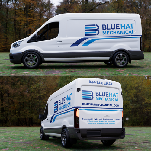 Understated Van Wrap Design Ontwerp door TANSA ART