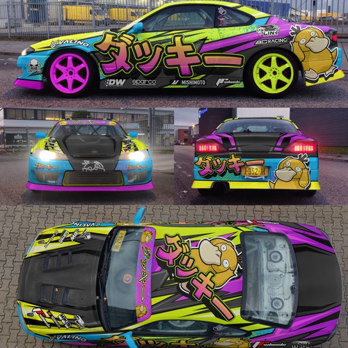 Livery for a competition drift car (Silvia S15) Design by aricaturrash