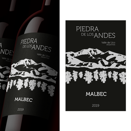 Malbec Wine Label for an Argentinian Winery Design by Phil Anderson®