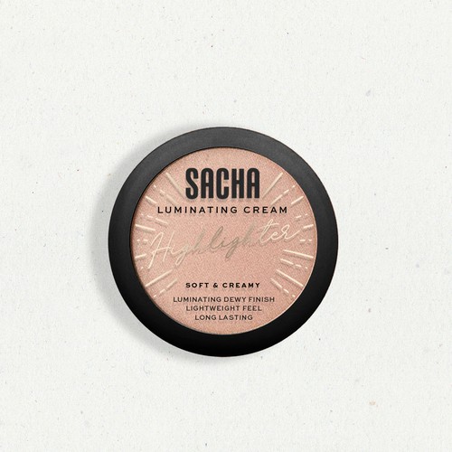 Sacha Luminating Cream Highlighter Design by @evergracedesign