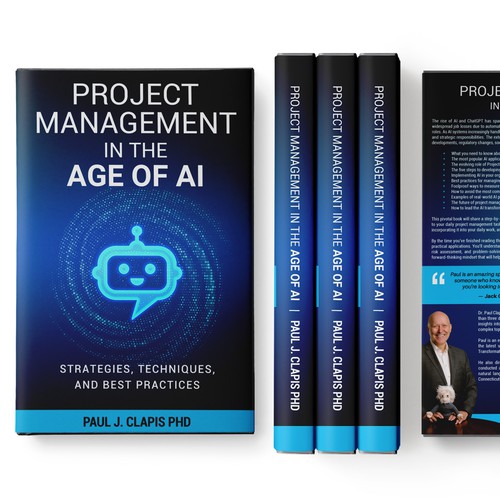 Simple, professional cover for a business book about Artificial Intelligence Design by ~99~