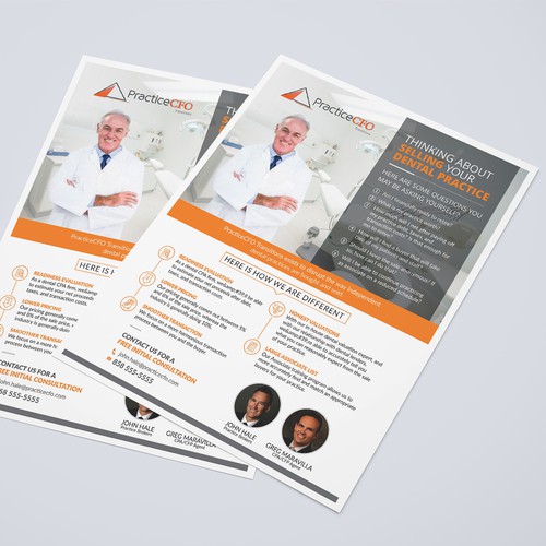 PracticeCFO Transitions Flyer Design by Dzine Solution