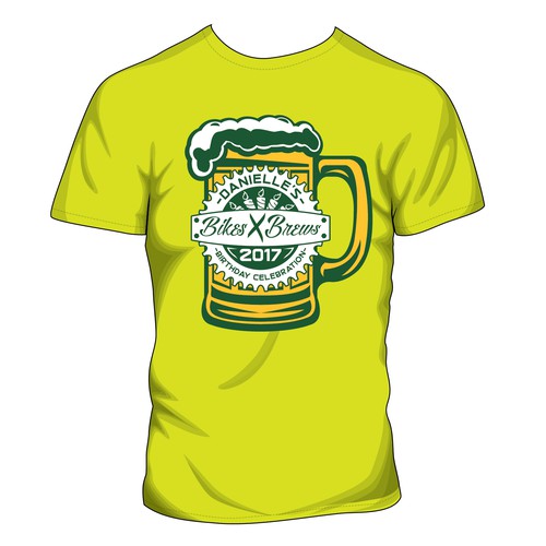 Birthday Girl looking for fun Pub Crawl Logo | T-shirt contest