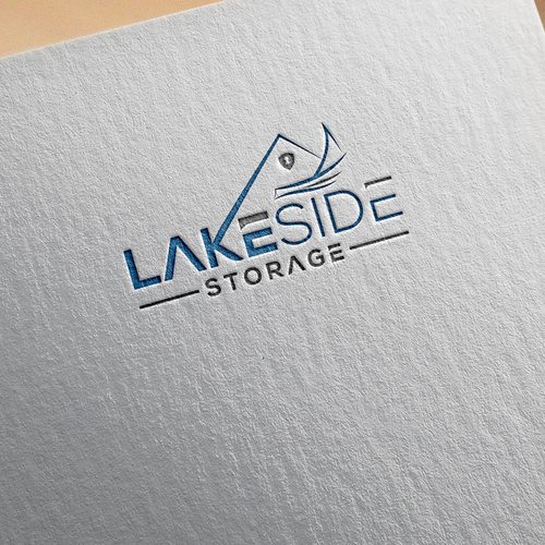 Standout logo for a self storage facility next to a lake. Targeting boats and rvs Design by design1smith