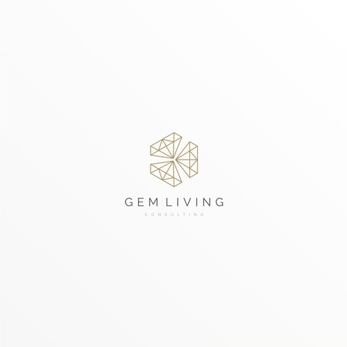 Geometrical, minimalist, modern brand design for Gem Living Design by R.one