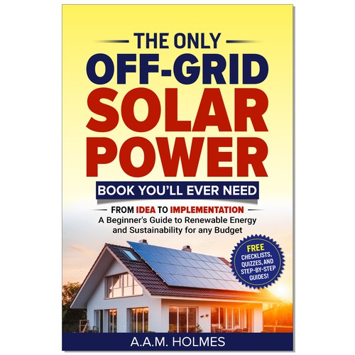 Design the best off-grid solar power book cover Design by Ramarao V Katteboina