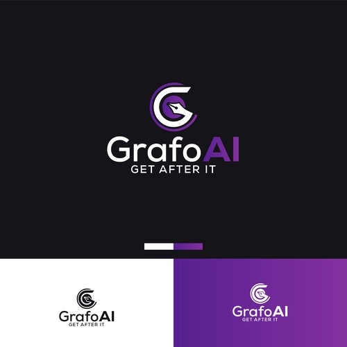 GrafoAI | Artificial Intelligence Writer Logo Design by SandyPrm