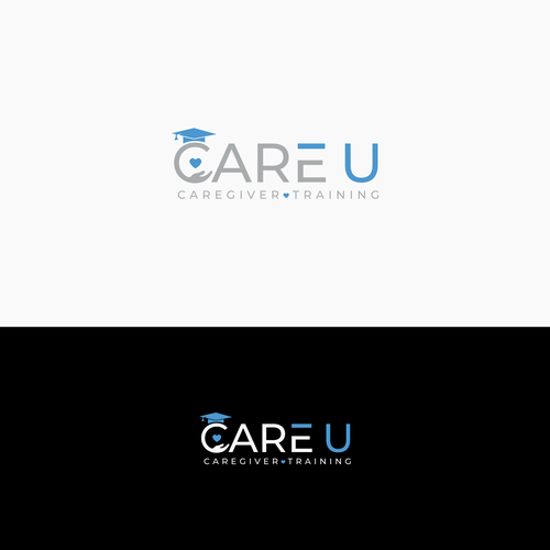 Fun yet sophisticated logo for our new training program, Care U. Design by Rectovers