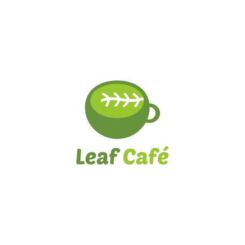 Logo: Leaf Cafe Design réalisé par orange juice designs