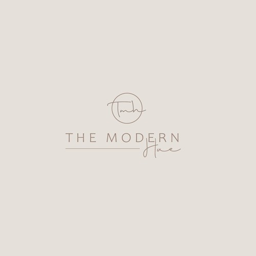 The Modern Hue Logo Design by mikellyle