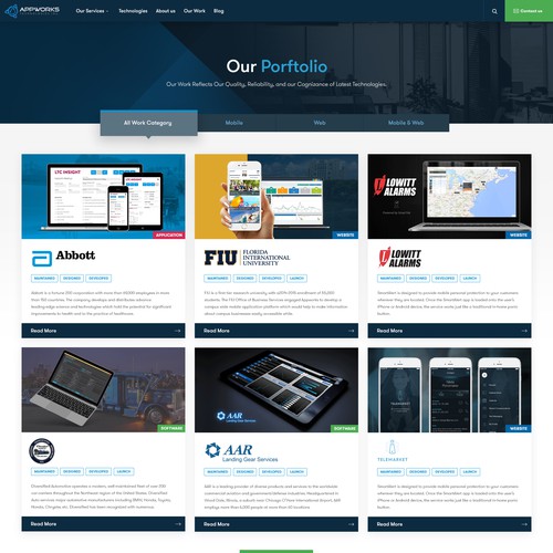 Software Development Company / Agency - Re-design Design by MetalDesigns