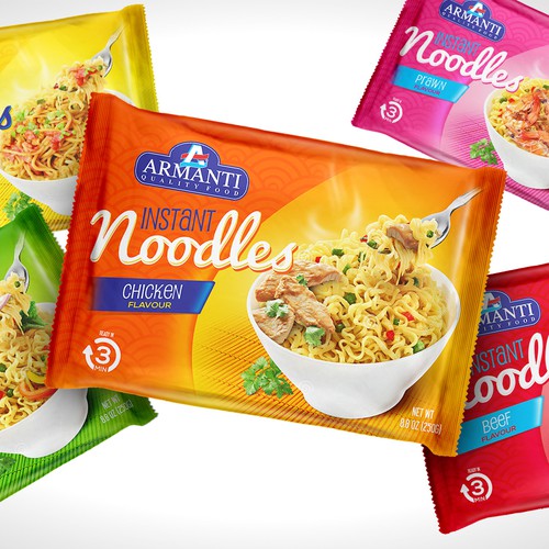 New Armanti Instant Noodles Design réalisé par tomdesign.org