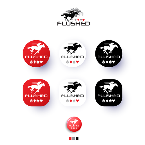 Flushed Icon Logo Design by i n s a n