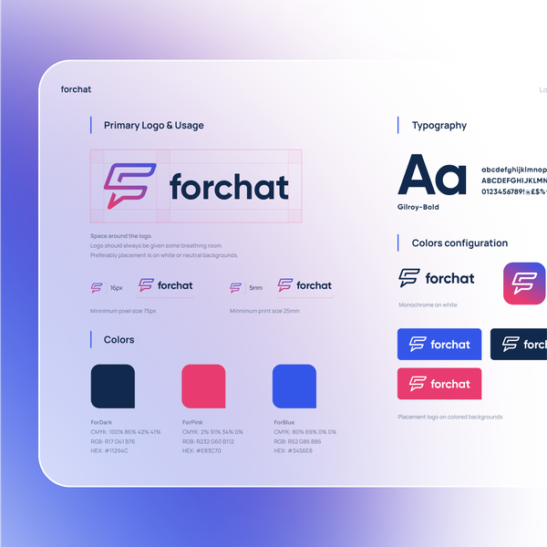 Logo design and brand guideline
