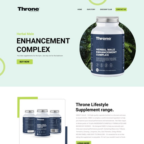 Diseño de Supplement Website de Webwooter™