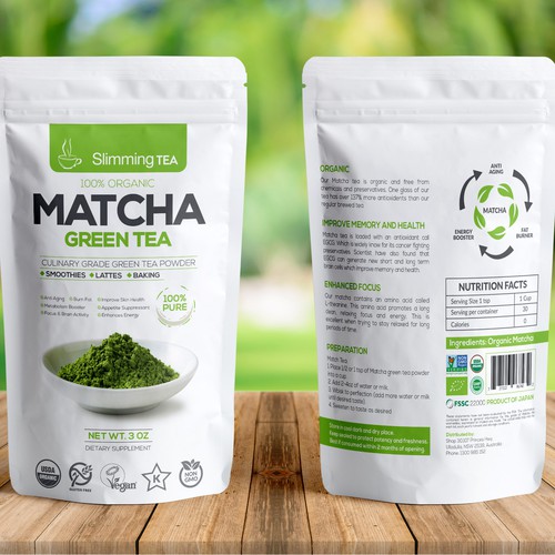 Packaging Labels for Matcha Tea Product | Product label contest