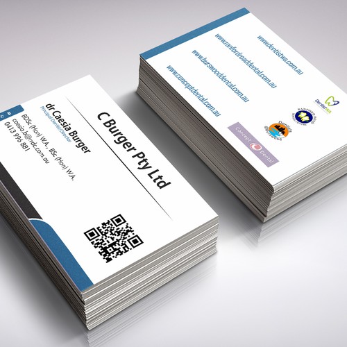 create professional cards for our dental business Réalisé par grintdeveraux