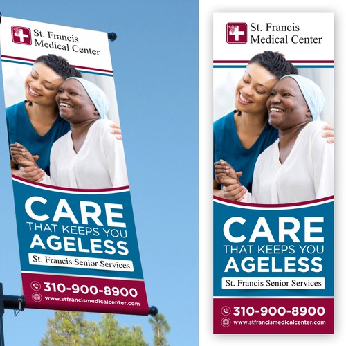 Design a banner that attracts older adults & families to use our specialized senior care & services-ontwerp door icon89GraPhicDeSign