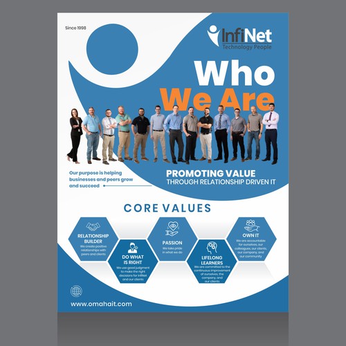 Tech Company "About Us" Flyer Design by Dzine Solution