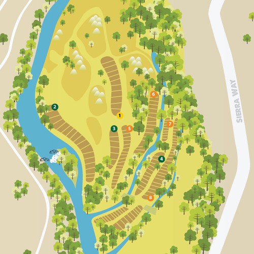 Rivernook Campground Map  Other art or illustration contest