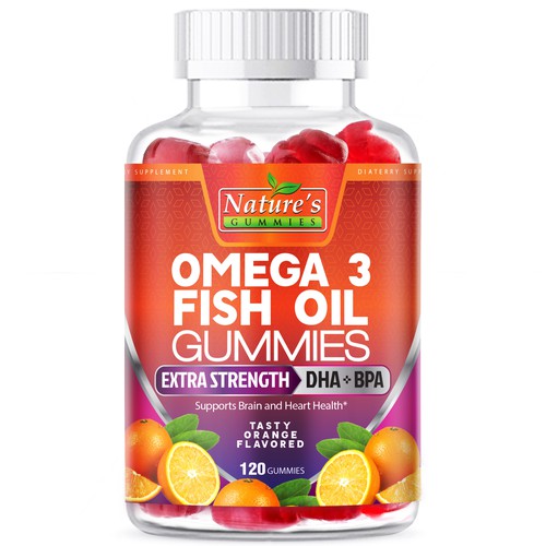 Design Tasty Omega 3 Fish Oil Gummies Design needed for Nature's Gummies di agooshe