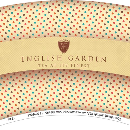 Tea paper cup - artwork design Design by PackEdgeLab