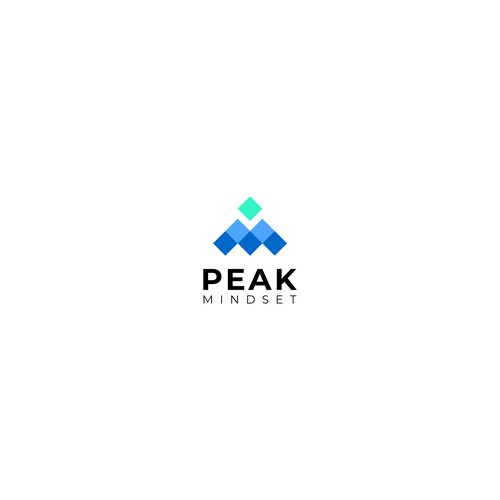 Design an inspiring, eye catching logo for a self-development company "Peak Mindset". Design by @fakfokhufu