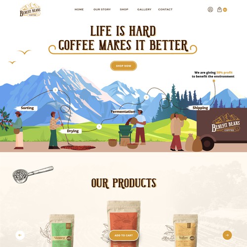 Landing page design contest entry by AxayS