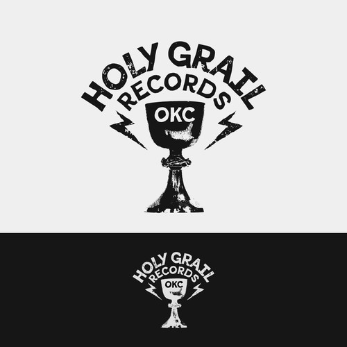 Punk-rock inspired logo wanted for a "holy" record store. Design by mcsquint_design