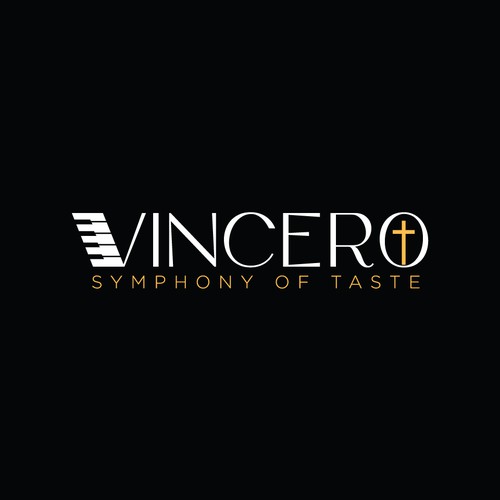 Making a logo in a restaurant (Name is VINCERO) Design by THE DESIGNSTER