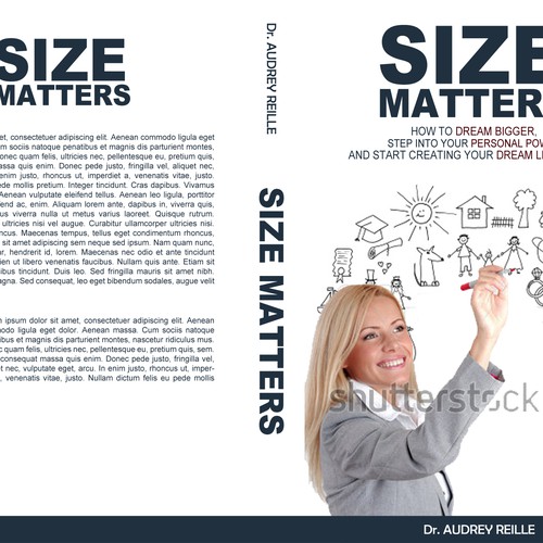 Design an Inspiring Book Cover for "Size Matters" on Dreaming Big! Design by VaMeDe