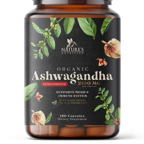 Ashwagandha Design Needed for Nature's Nutrition Design by artiss03